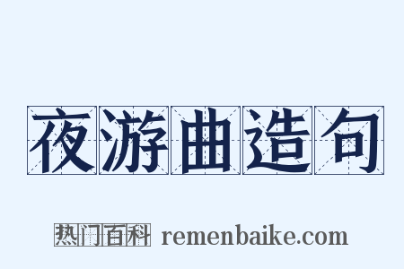 夜游曲造句是什么意思的图片